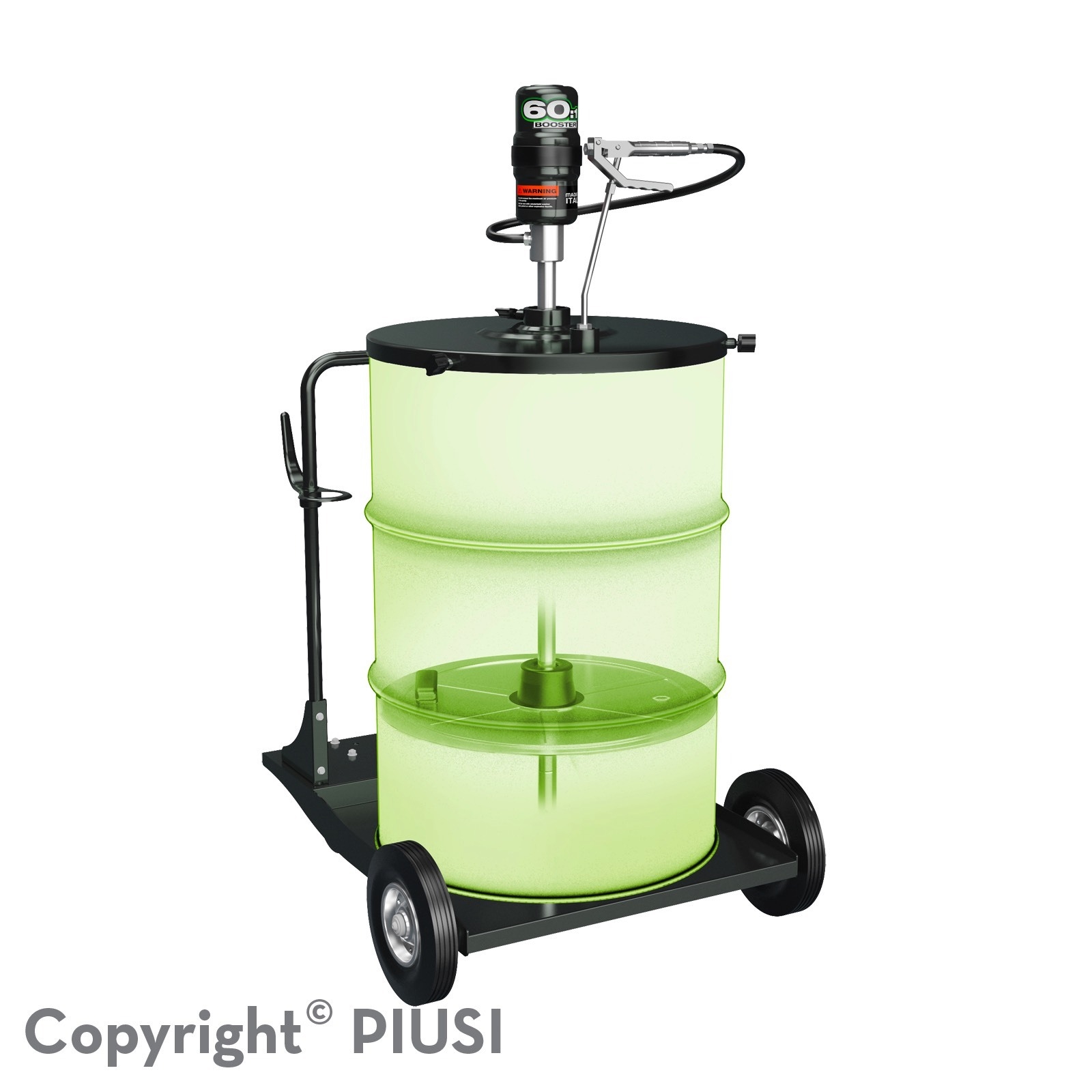 Máy bơm mỡ khí nén Piusi Grease Cart Kit 60